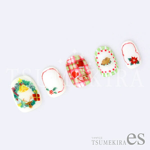 キャラカのTSUMEKIRA ツメキラ es(エス) ウラナカ リカ プロデュース3 Tiny Holy Christmas ES-URA-103【ネイル ネイルシール ネイルステッカー クリスマス】｜アングル3