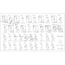 写ネイルPlus ナンバーピーディー シルバー【ネイル ネイルシール ネイルステッカー 数字】