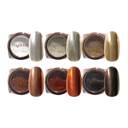 my&bee マイビー ミラーパウダーセットA(6色) MP-SA