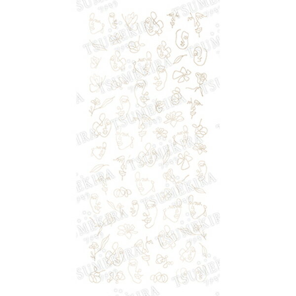 TSUMEKIRA ツメキラ SANZOU プロデュース10 One stroke writing ホワイトゴールド SG-SNZ-105(ジェル専用) 【★】【ネイル ネイルシール ネイルステッカー ラインアート】【artlineart】