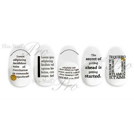 写ネイルPro ファッションマガジン ブラック【ネイル ネイルシール ネイルステッカー】