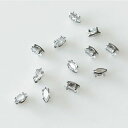 Bonnail ボンネイル アンプティプビジューシルバー マーキーズ 12P 背面カーブなし 【ネイル ネイルパーツ ビジュー】