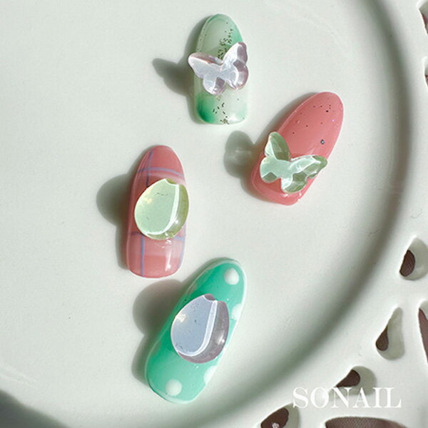 SONAIL ソネイル チューリップ クリアストーン ライトブルー FY001253 2P【ネイル ネイルパーツ ストーン フラワー】 2