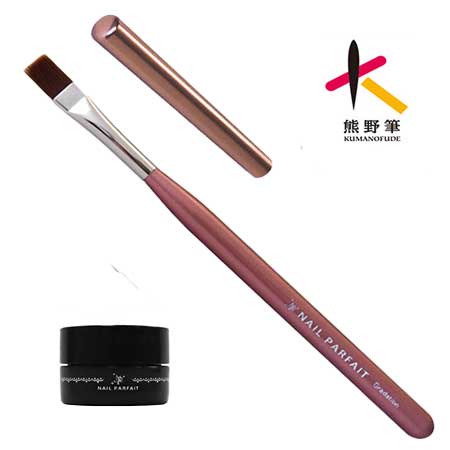 ネイルパフェ グラデーションデビューセット【グラデーションネイル 一発グラデ ホワイトグラデ グラデーションブラシ ミキシングジェル】