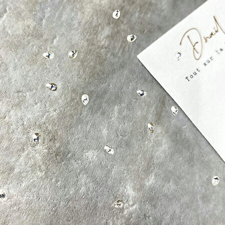 D.nail ディネイル クリスタルドロップ 2×3mm 24P 背面カーブなし【ストーン アクリルストーン スワロフスキー クリスタルストーン オーロラストーン ネイルストーン デコネイル】
