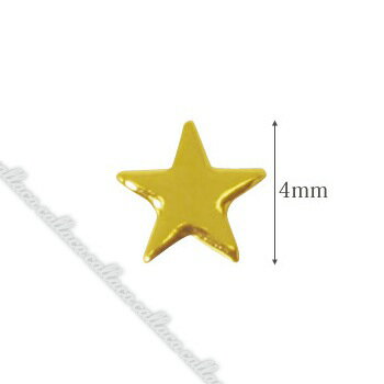 SHAREYDVA シャレドワ スタッズ メタルスター 4mm 30P ゴールド 【ネイル パーツ ジェルネイル】