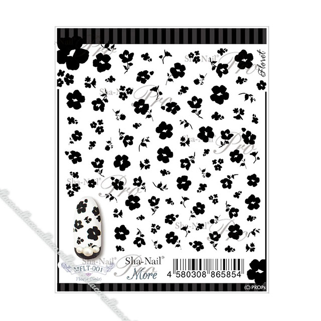 【お取寄せ】写ネイルMore フローレット(黒) 【ネイル パーツ ジェルネイル】