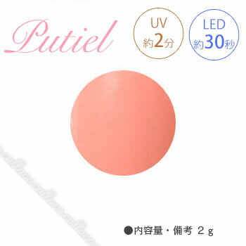 Putiel プティール カラージェル 212 ミルクオレンジ 2g 【ネイル パーツ ジェルネイル】