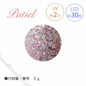 Putiel プティール カラージェル 615 グリッターピンク 2g 【ネイル パーツ ジェルネイル】