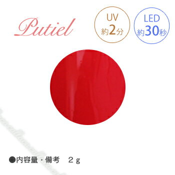 Putiel プティール カラージェル 161 リーディングレッド 2g 【ネイル パーツ ジェルネイル レッド系】