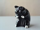 【送料無料】ドイツのかわいいブタの貯金箱 セラミック フィギュア オブジェ Piggy bank 黒色 ブラック セラミック ヴィンテージ アンティーク _24...