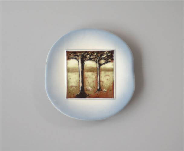 【送料無料】フィンランド製 Arabia HLS 小さな陶板 1984年 フランクフルト秋祭り アラ ...