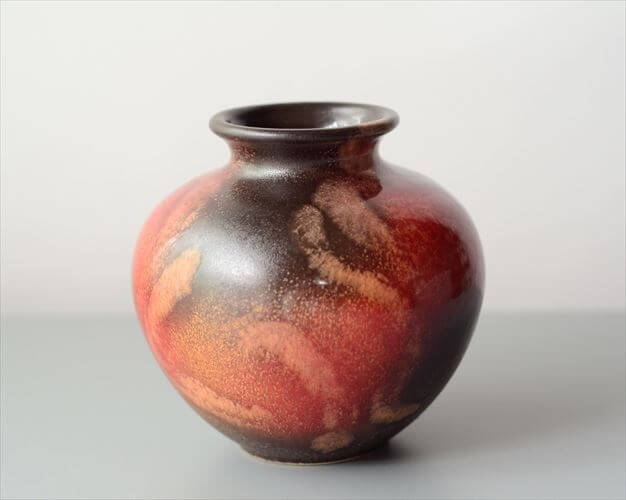 【送料無料】ドイツ製 ヴィンテージ Ruscha Fat Lava Vase 花瓶 花器 ファットラバー ミッドセンチュリー期 フラワーベース アンティーク_250424 [3]