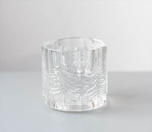 【送料無料】iittala イッタラ Kuusi キャンドルホルダー L もみの木モチーフ クーシ ガラス 燭台 ローソク立て 北欧 フィンランド ヴィンテージ_251027(3)