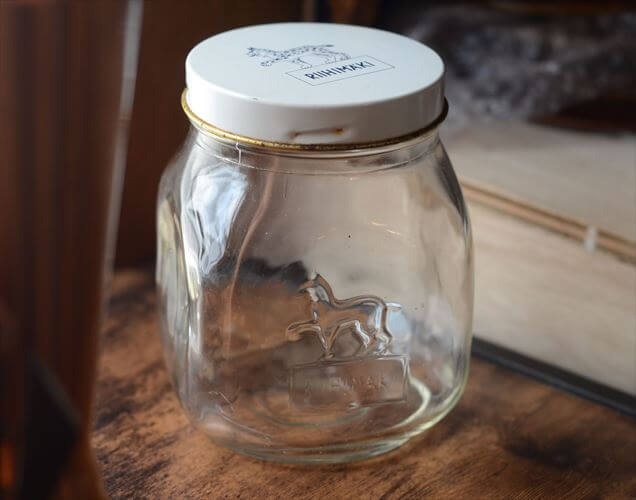 Rakuten - 【送料無料】フィンランド製 Riihimaki Glass ガラスジャー 1L 保存瓶 リーヒマキ クリア 北欧 アンティーク ヴィンテージ_260515