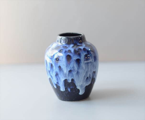 Rakuten - 【送料無料】ドイツ製 ヴィンテージ Scheurich Fat Lava Vase 小ぶりな花瓶 花器 ファットラバー ミッドセンチュリー期 フラワーベース アンティーク_260529