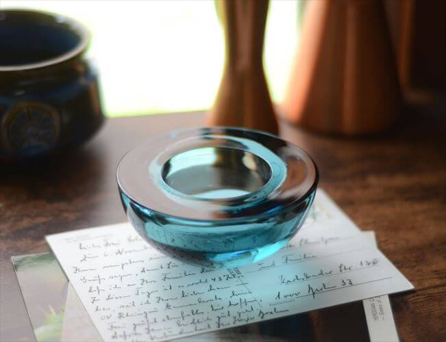 乐天商城 - 【送料無料】iittala イッタラ Ballo ガラス キャンドルホルダー ブルー バロ トレー Annaleena Hakatie 北欧 フィンランド ヴィンテージ_260619