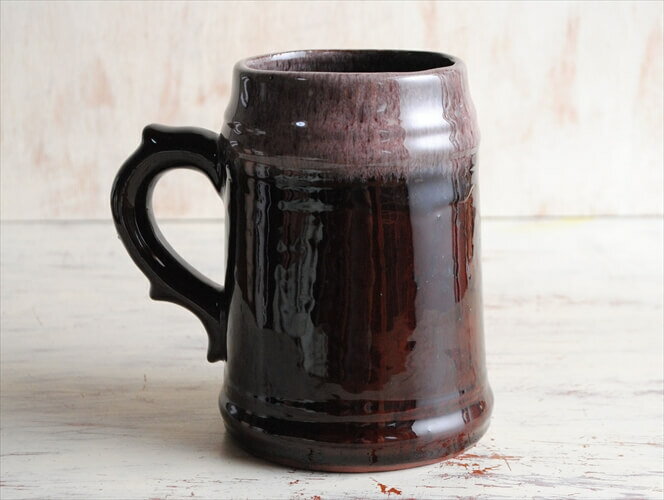 【送料無料】東ドイツ製 ヴィンテージ Harzer Keramik 陶器の花瓶 花器 一輪挿し ミッドセンチュリー期 フラワーベース アンティーク_230606