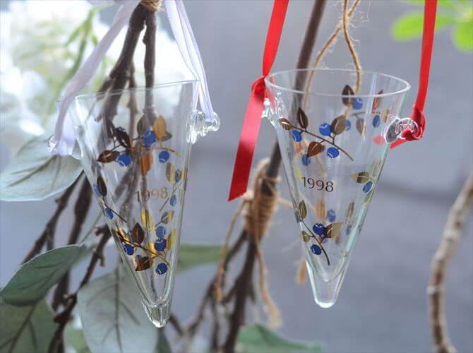 【送料無料】Royal Copenhagen 1998 ガラスのクリスマスオーナメント2個セット ロイコペ ロイヤルコペ..