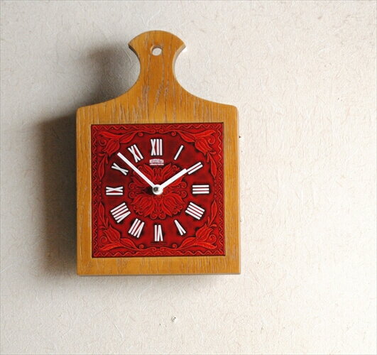 【送料無料】デッドストック ドイツ製 EMES 陶器盤面の壁時計 電池式 クロック 壁掛け時計 ヴィンテージ アンティーク_231206 2