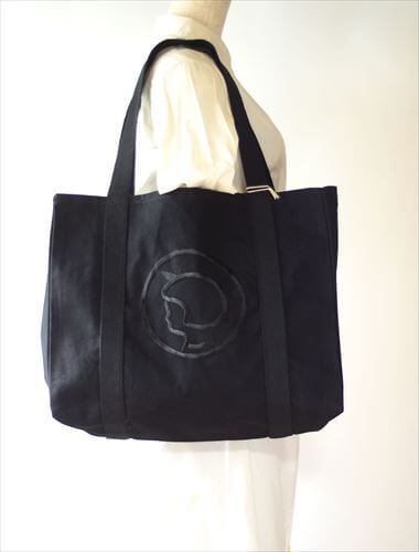 【送料無料】デッドストック 未使用品 デンマーク Irma キャンバス トートバッグ ブラック エコバッグ イヤマちゃん 北欧_241025 2