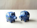 【送料無料】ドイツ製 陶器 かわいいブタの貯金箱 2個セット オブジェ 置物 アートピース フィギュア ヴィンテージ アンティーク_240515