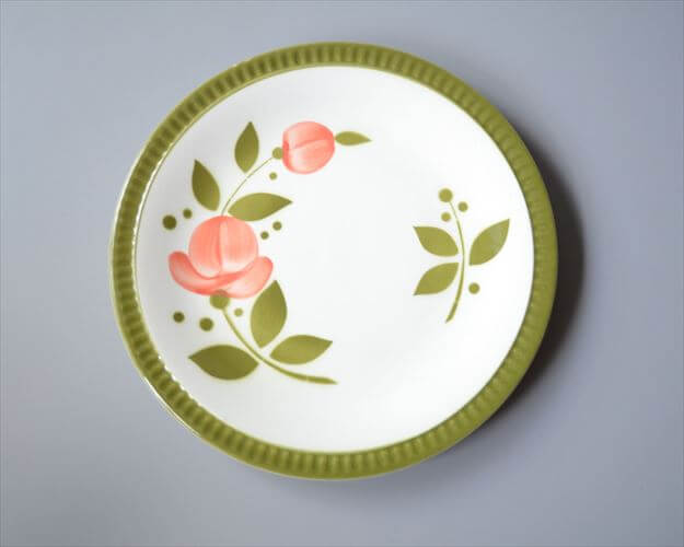 【送料無料】1960～70年代 ベルギー製 ヴィンテージ BOCH Delta 19cm プレート ボッホ デルタ お皿 磁器 陶器 アンティーク 食器 ヨーロッパ_250718