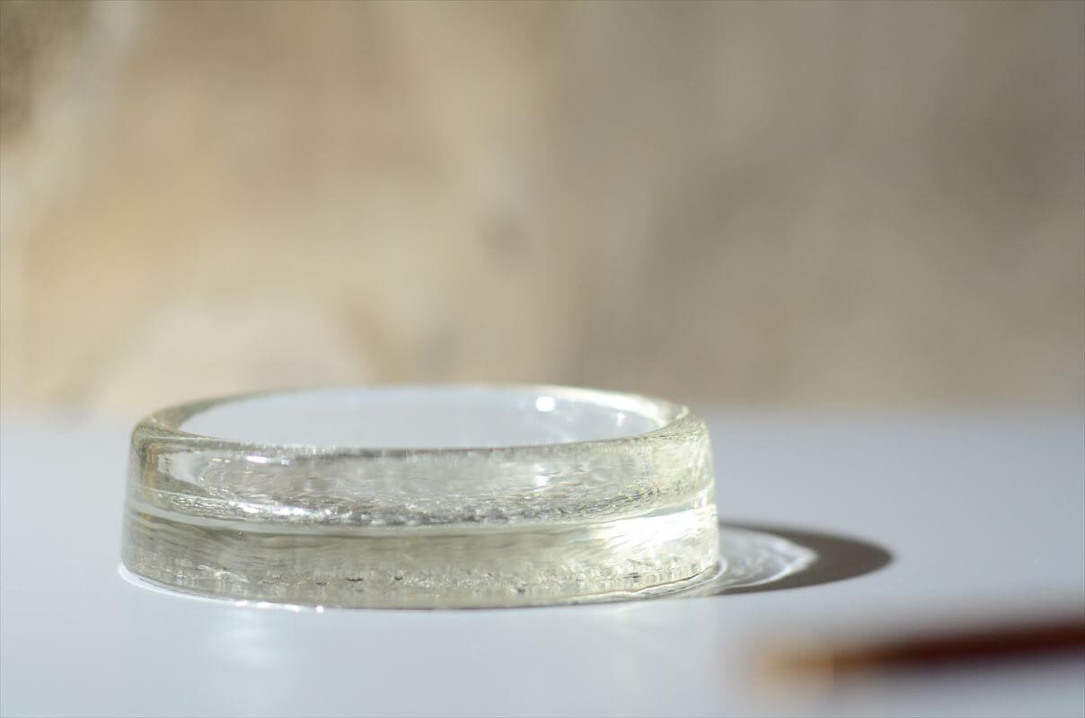 【送料無料】フィンランド製 Iittala Visa アッシュトレー 10cm イッタラ ヴィサ Timo Sarpaneva ガラス皿 トレイ 北欧 ヴィンテージ_260217