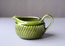 【送料無料】ベルギー製 BOCH ボッホ Trianon Olive Green クリーマー ジャグ トリアノン 磁器 アンティーク ヴィンテージ_240819