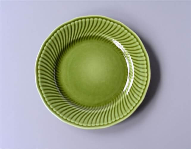 【送料無料】1960年代 ベルギー製 BOCH ボッホ Trianon Olive Green 19cm プレート お皿 トリアノン 磁器 アンティーク ヴィンテージ_250212