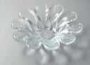 【送料無料】デンマーク Holmegaard ガラス フラワーボウル 17cm キャンドルホルダー ホルムガード 花形 プレート 北欧 アンティーク_27070...
