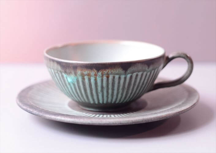 【送料無料】デンマーク製 LOVEMOSE カップ&ソーサー ロウエモーズ Grasten 北欧 陶器 アンティーク ヴィンテージ_260304