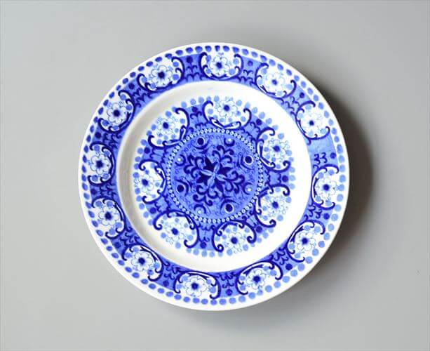 【送料無料】ARABIA アラビア ALI 17.5cm プレート アリ ブルー お皿 北欧食器 フィンランド 陶器 ヴィンテージ アンティーク_250522