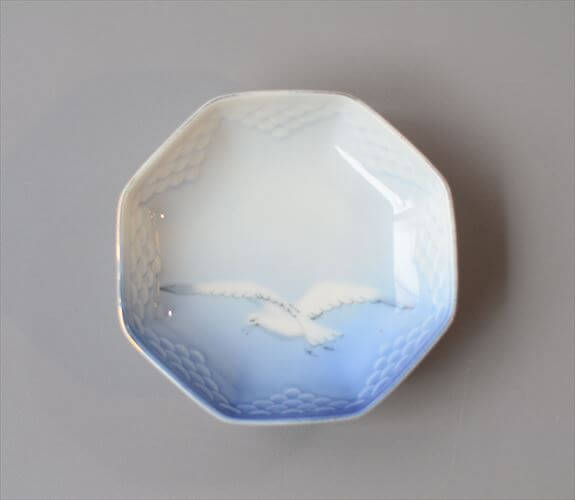 【送料無料】デンマーク製 BingGrondahl シーガル 八角形 小皿 豆皿 small Dish seagull ビングオーグレンダール ヴィンテージ アンティーク_260212