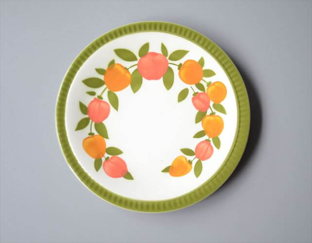 【送料無料】1960～70年代 ベルギー製 ヴィンテージ BOCH Delta Stresa 19cm プレート ボッホ デルタ お皿 磁器 陶器 アンティーク 食器 ヨーロッパ_250910