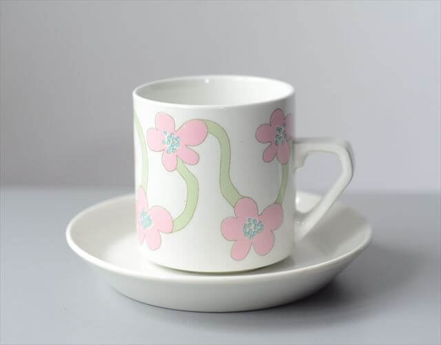 【送料無料】希少!Arabia Villiruusu カップ&ソーサー アラビア ヴィリルース 北欧 フィンランド ヴィンテージ アンティーク_251021