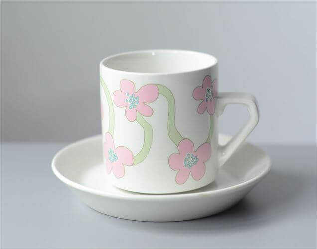 【送料無料】希少!Arabia Villiruusu カップ&ソーサー アラビア ヴィリルース 北欧 フィンランド ヴィンテージ アンティーク_251021