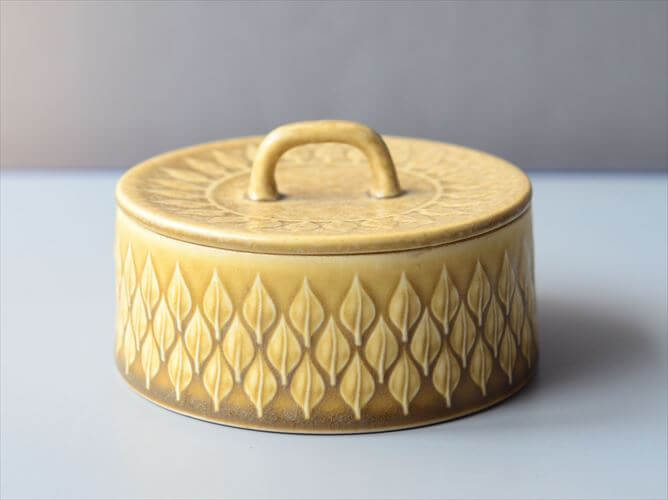 【送料無料】デンマーク製 クイストゴー レリーフ ジャムポット シュガーポット Nissen relief J.H.Quistgaard 北欧 アンティーク ヴィンテージ_260120