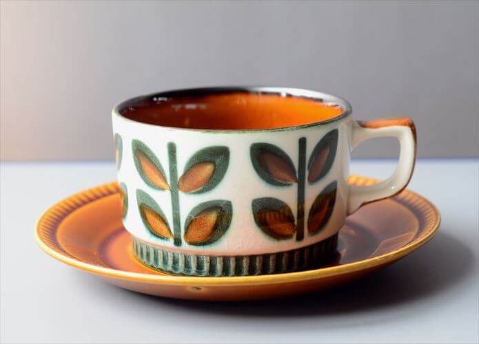 【送料無料】1960～70年代 ベルギー製 BOCH ボッホ Rambouilllet ティーカップ&ソーサー ランブイエ 磁器 陶器 アンティーク 食器 ヨーロッパ ヴィンテージ_260129