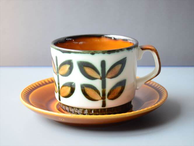 【送料無料】1960～70代頃 ベルギー製 BOCH ボッホ Rambouilllet カップ&ソーサー ランブイエ 磁器 陶器 アンティーク 食器 ヨーロッパ ヴィンテージ_260129