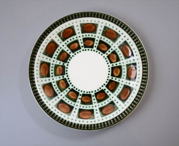 【送料無料】1960～70年代 ベルギー製 ヴィンテージ BOCH Bernadette 19cm プレート ボッホ ベルナデッタ お皿 磁器 陶器 アンティーク 食器 ヨーロッパ_260130