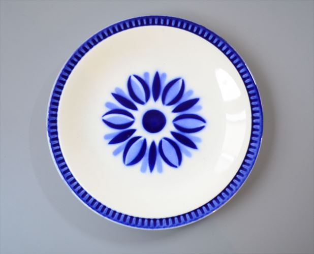 【送料無料】1960～70年代 ベルギー製 ヴィンテージ BOCH DELTA CAPRICCIO 19cm プレート ボッホ カプリシオ お皿 磁器 陶器 アンティーク 食器 ヨーロッパ_260130