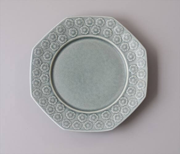 Dessert Plates - 【送料無料】デンマーク製 クイストゴー アズール 17cm 八角プレート Azur クロニーデン KRONJDEN J.H.Quistgaard 北欧 ヴィンテージ アンティーク_260513
