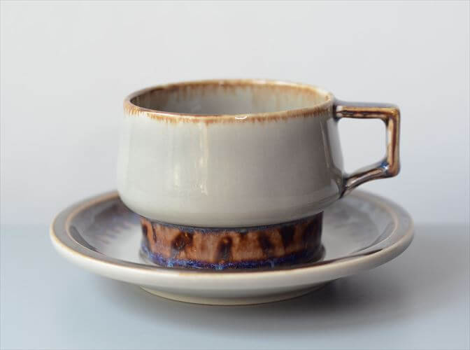 【送料無料】デンマーク製 クイストゴー MEXICO ティーカップ＆ソーサー メキシコ B&G Bing & Grondahl J.H.Quistgaard 北欧ヴィンテージ アンティーク_251107