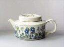【送料無料】希少! ARABIA アラビア Flora 茶こし付き ティーポット フローラ 北欧食器 フィンランド 陶器 北欧 ヴィンテージ アンティーク_24...
