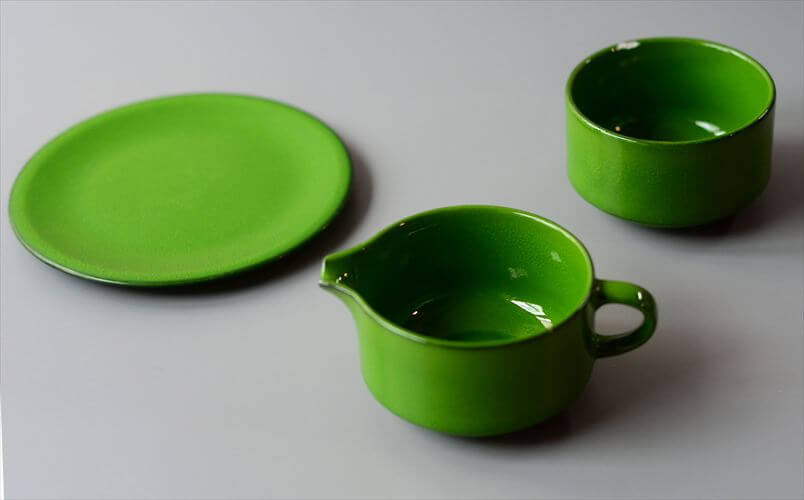 【送料無料】訳あり Villeroy&Boch Agadir クリーマー ポット プレートの3点セット ビレロイ＆ボッホ アガディール ヴィンテージ アンティーク_260326