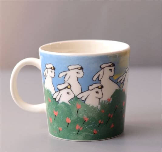 【送料無料】ARABIA Helja Liukko-Sundstrom 2008年 Graduate Bunny マグカップ アラビア ヘルヤ 卒業バニー ウサギ 北欧 ヴィンテージ_260422