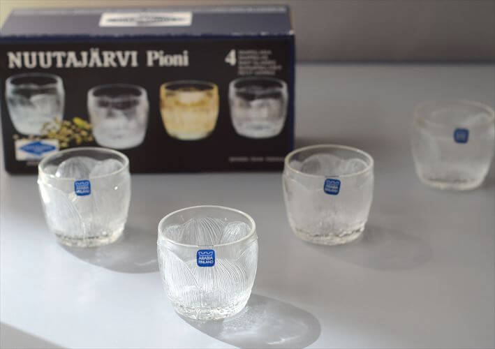Rakuten - 【送料無料】フィンランド製 NUUTAJARVI ARABIA Pioni ショットグラス 30ml ヌータヤルヴィ アラビア ピオニ ガラス 北欧 ヴィンテージ_260604