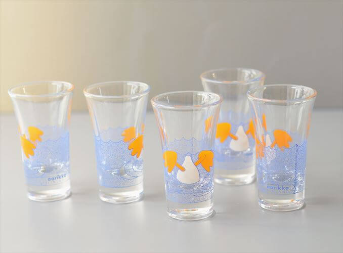 【送料無料】フィンランド製 aarikka Allu sukeltaa ショットグラス アーリッカ アッル アヒル ガラス ミニグラス 北欧 フィンランド アンティーク_260615