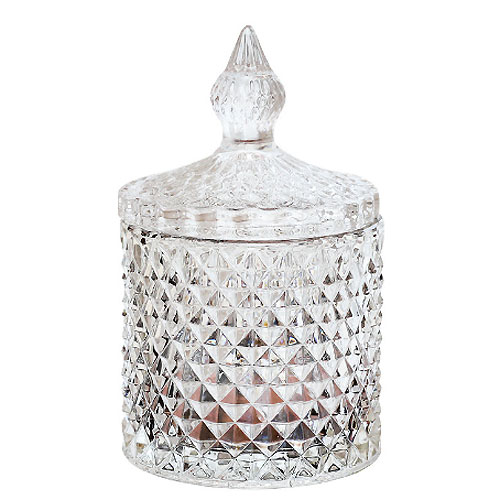 ガラス容器 コットンケース 小物入れ 綿棒入れ ガラスジャー キャニスター コスメケース ガラス製 透明..